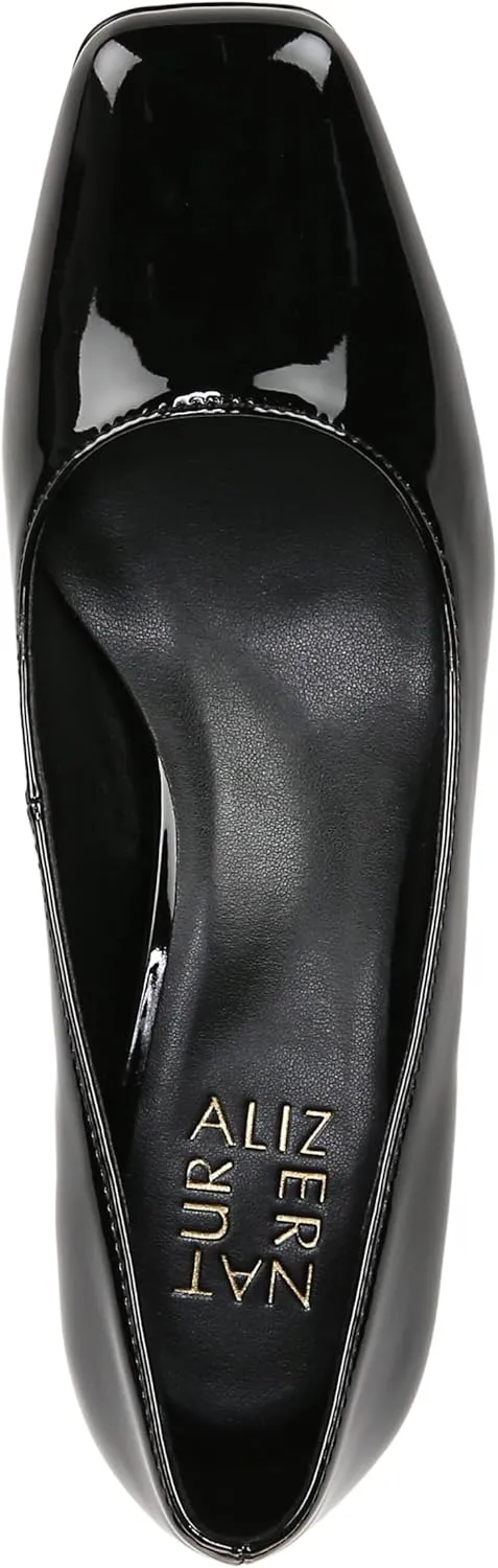 Naturalizer Womens Karina Low Block Heel Square Toe Pump