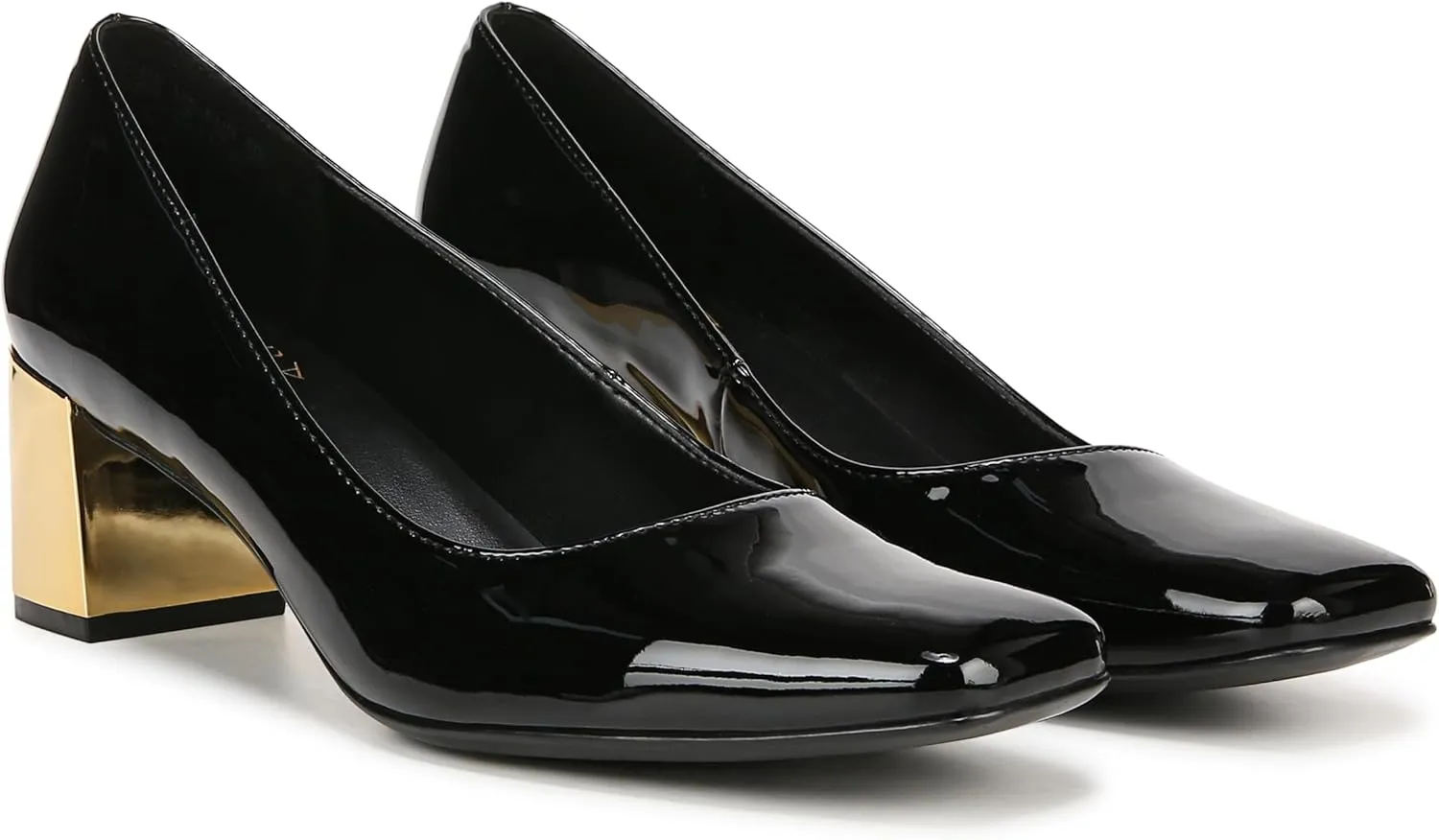 Naturalizer Womens Karina Low Block Heel Square Toe Pump