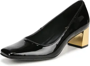 Naturalizer Womens Karina Low Block Heel Square Toe Pump
