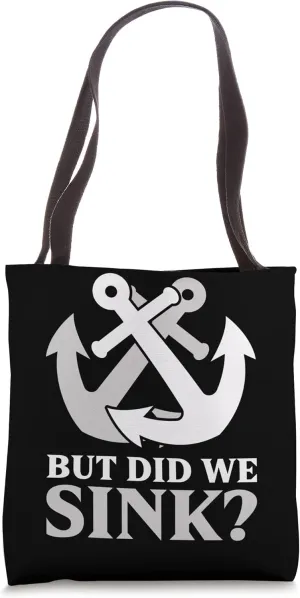 Nautical Boating Speed Boat Captain Pontoon Cruising Ship Tote Bag