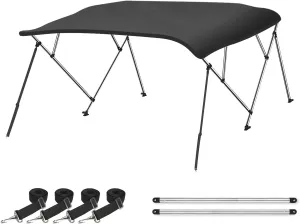 Naviskin 10 Optional Colors Available 3-4 Bow 13 Different Size Bimini Top Cover Includes Mounting Hardwares,Storage Boot with 1 Inch Aluminum Frame