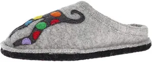 New Haflinger Women's AR Jack Slipper Silver Grey 37