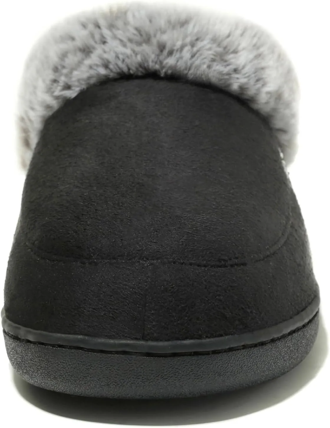 NewDenBer Women's Cozy Memory Foam Slippers Suede Plush Faux Fur Lined Slip on Indoor Outdoor House Shoes