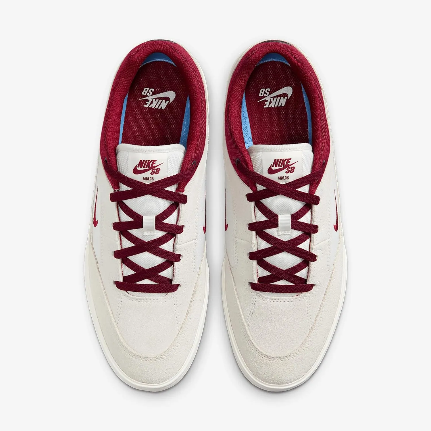 Nike SB Malor Men's Shoes (FV6064-102, Summit White/Phantom/Sail/Team Red)