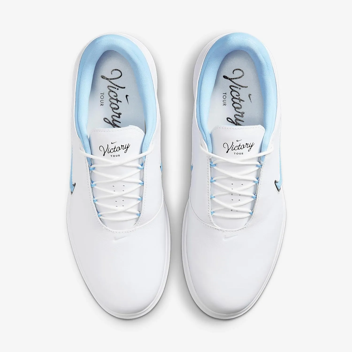 Nike Victory Tour 4 Golf Shoes (FZ4155-101, White/Photon Dust/Psychic Blue/Black)