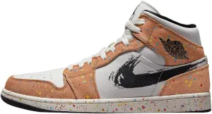 Nike WMNS Air Jordan 1 Mid Men's Basketball Shoes, Brown, 11 US