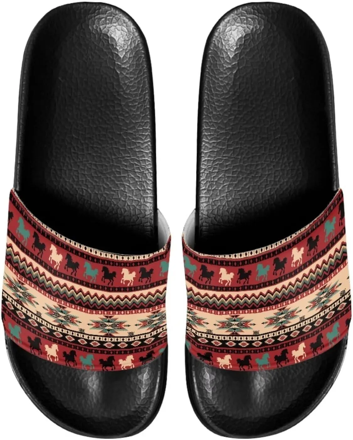 Non Slip Slide Sandals for Women Men, Open Toe House Comfy Flat Slides Slipper for Bathroom Beach
