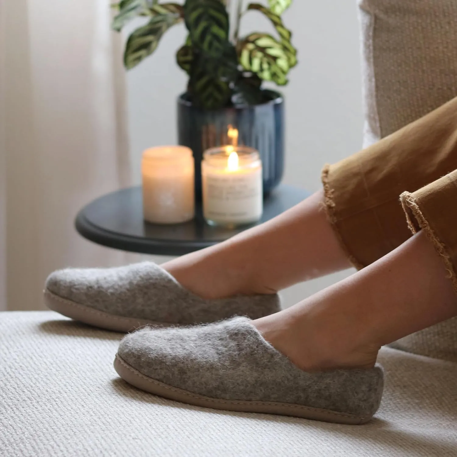 Nootkas Women's Felted Merino Wool 'Victoria' House Shoe