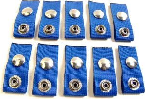 N.W. Tarp & Canvas Extender Snaps for Your Boat Cover, Blue (Extend A Snap), Adds 1" Inch, Finger Loop Built in, 10 Piece Set