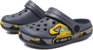 OHSNMAKSL Toddler Clog Slippers Garden Sandals Slip On Water Shoes Sneakers Cartoon Slides for Boys and Girls Children Beach Pool Shower