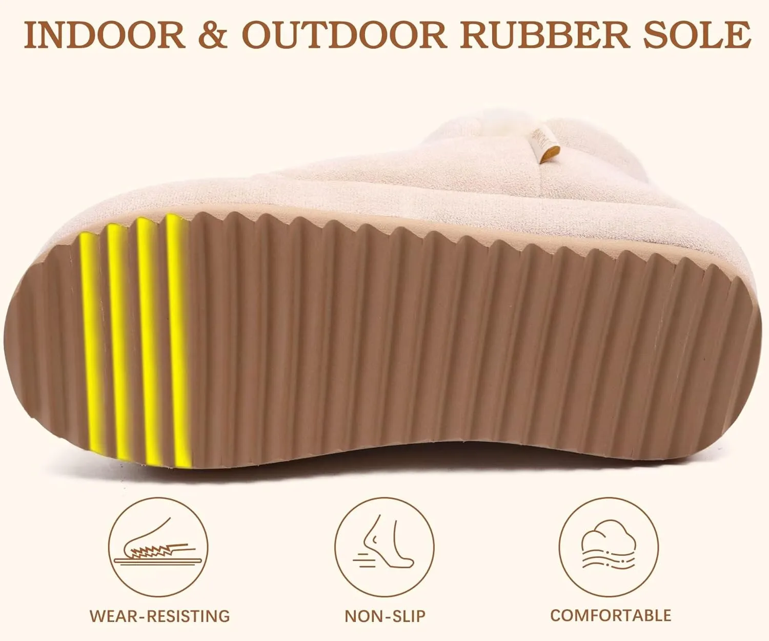 ONCAI Womens Slippers House Slippers for Woman Slipper Boots for Women Ladies Winter Fuzzy Warm Bootie Indoor Outdoor
