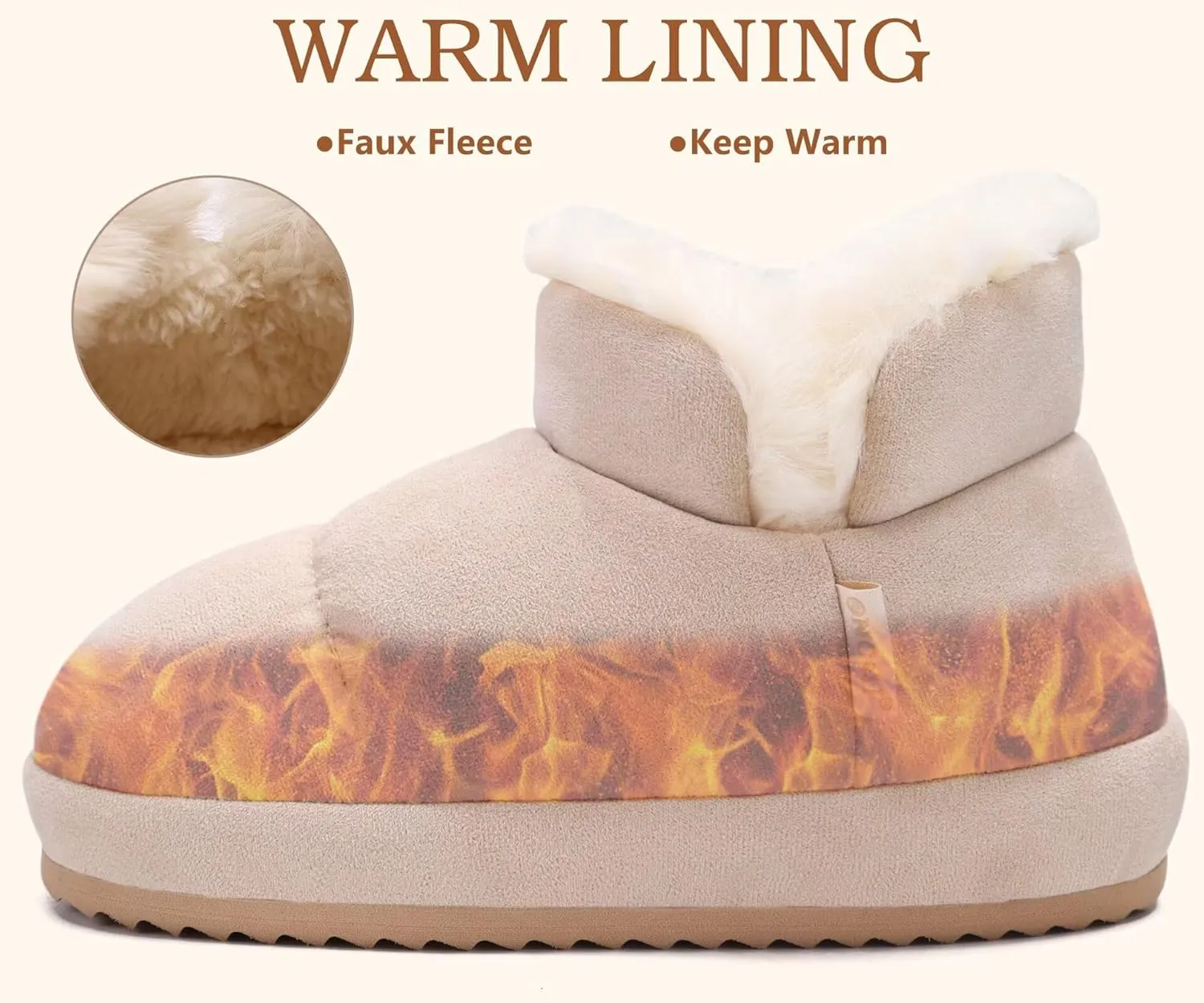 ONCAI Womens Slippers House Slippers for Woman Slipper Boots for Women Ladies Winter Fuzzy Warm Bootie Indoor Outdoor