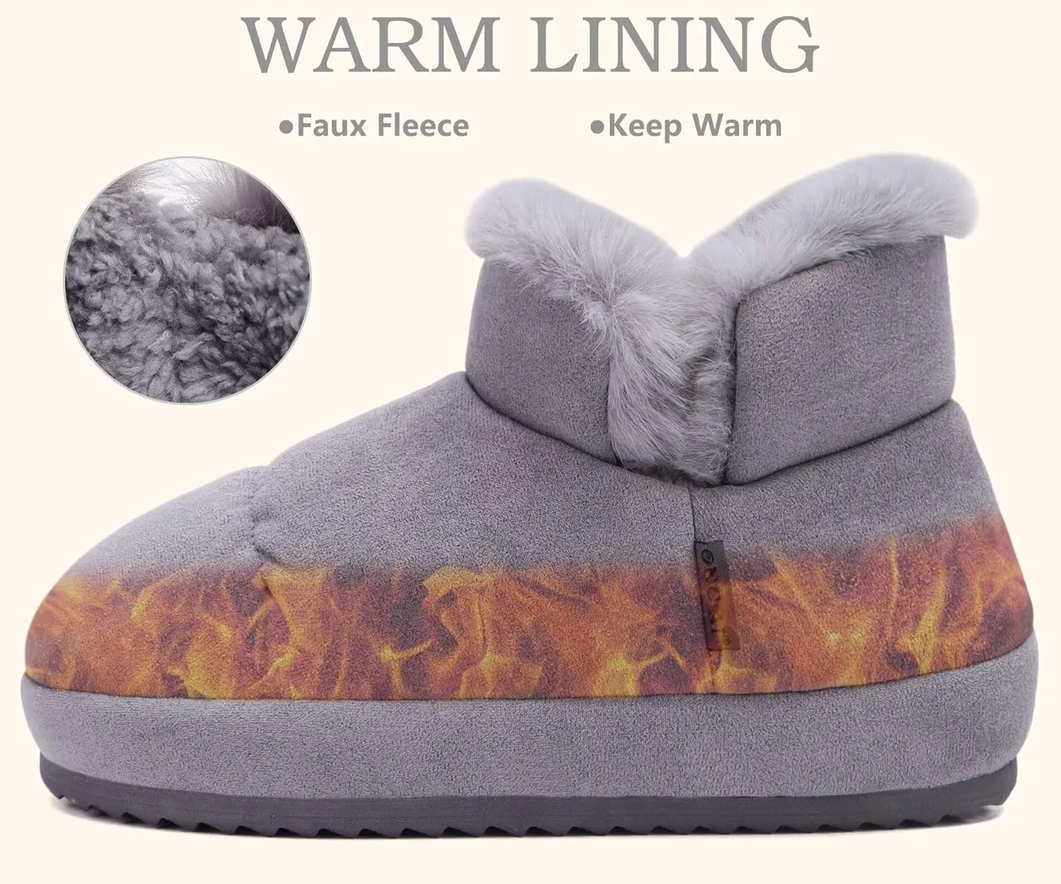 ONCAI Womens Slippers House Slippers for Woman Slipper Boots for Women Ladies Winter Fuzzy Warm Bootie Indoor Outdoor