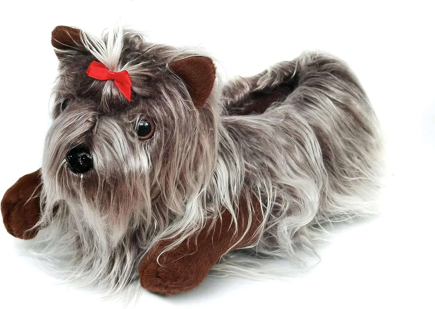 Onmygogo Fuzzy Winter Animal Dog House Slippers for Men and Women