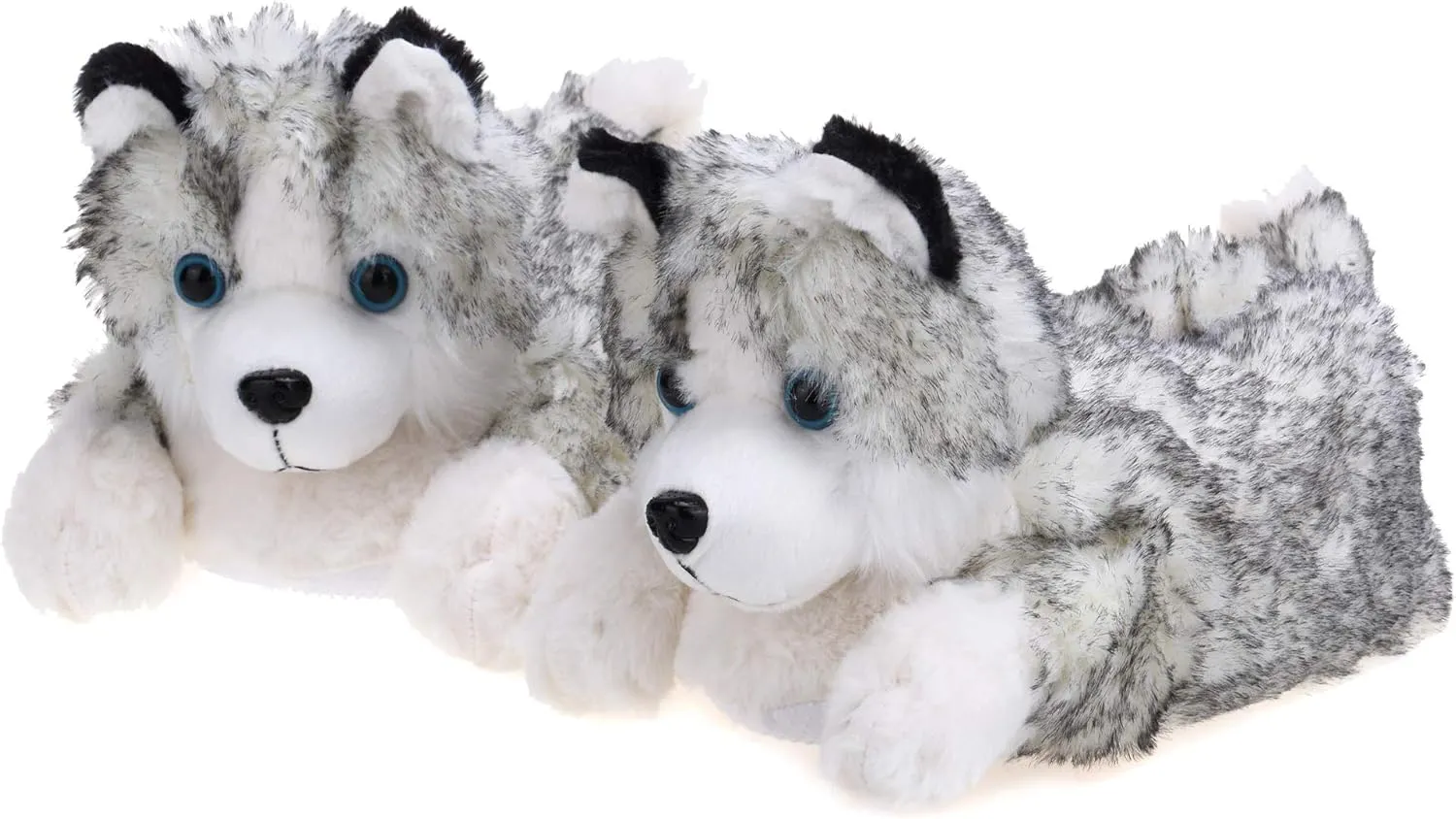 Onmygogo Fuzzy Winter Animal Dog House Slippers for Men and Women