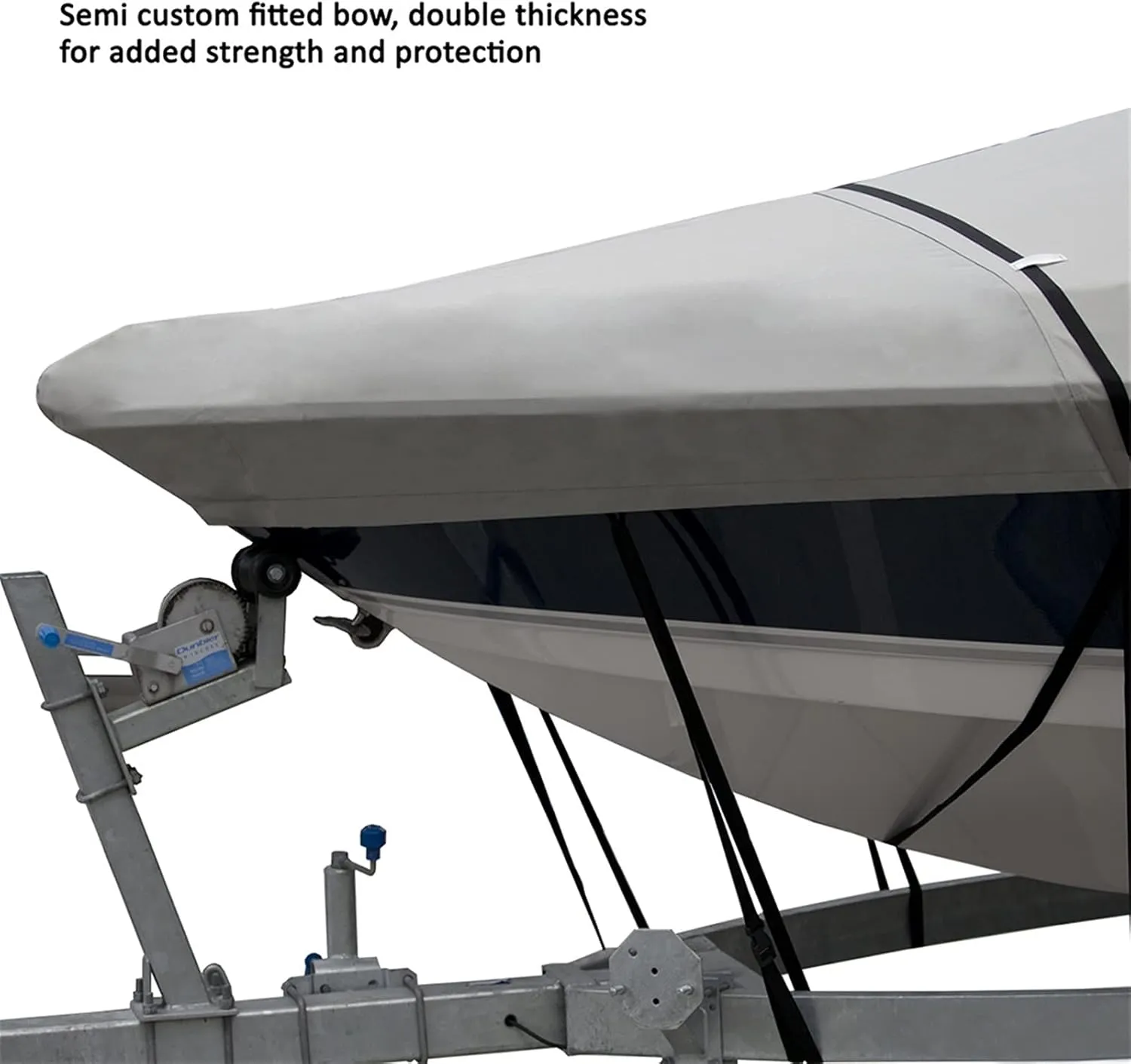 Open Boat Cover Heavy-Duty Marine Water Sun Proof UV Protection Mooring Cover Boat Accessories Grey (Color : 4.3 4.5m Grey)
