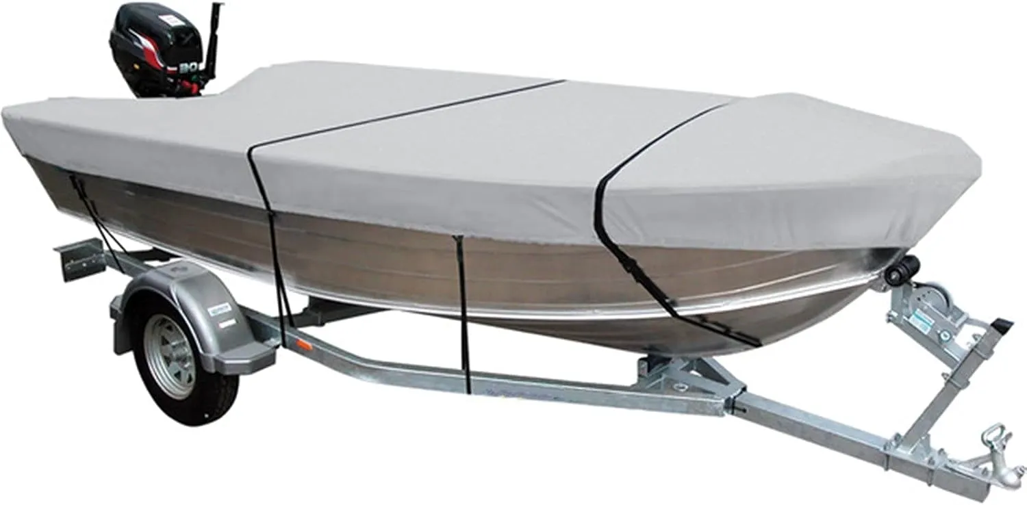 Open Boat Cover Heavy-Duty Marine Water Sun Proof UV Protection Mooring Cover Boat Accessories Grey (Color : 4.3 4.5m Grey)