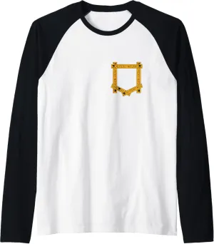 Orange Absolutely No Pocket Watching! Orange Graphic Raglan Baseball Tee