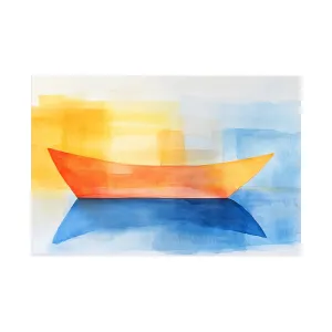 Orange boat