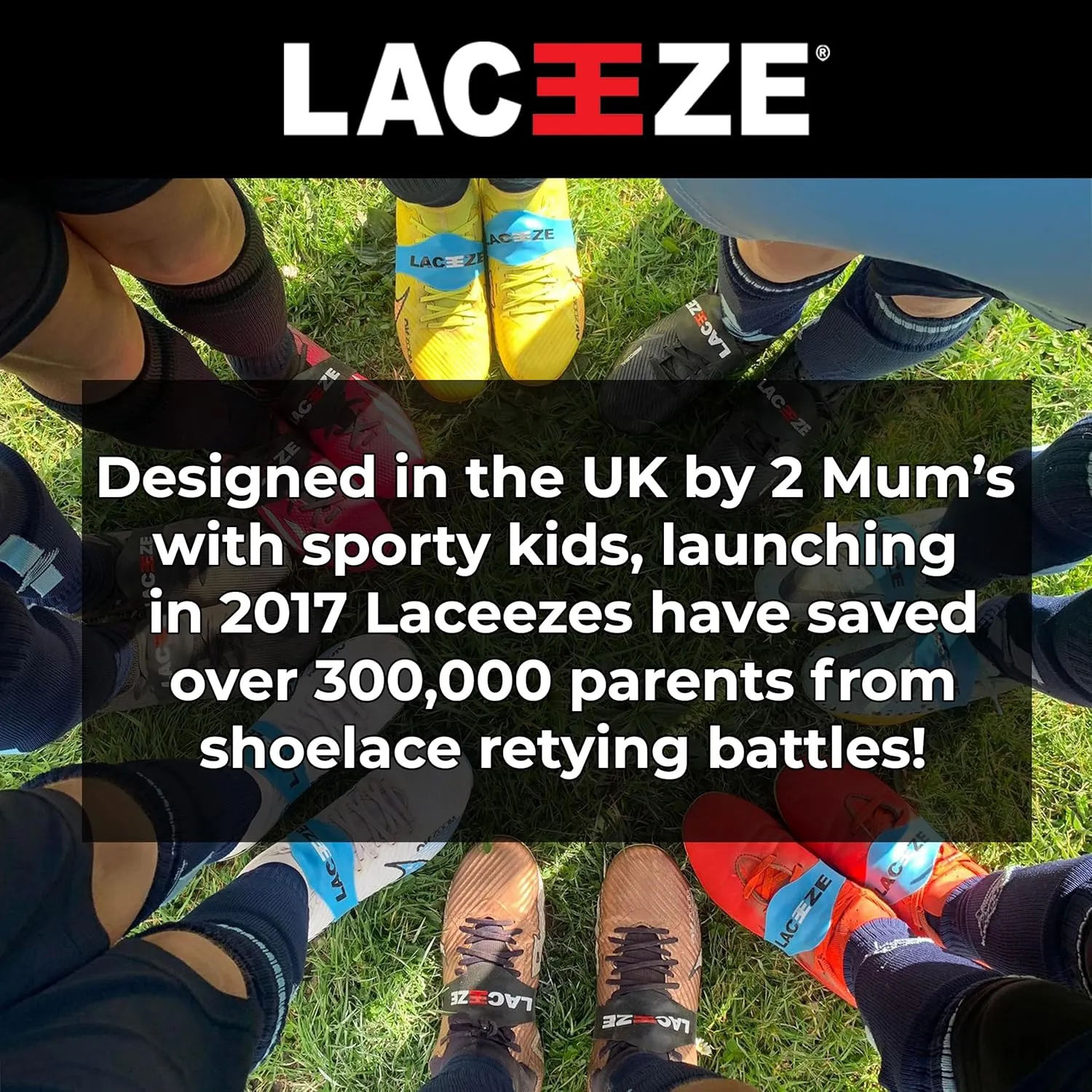 Original Bands Fits shoe size 1-7 USA keeps laces tied during sport, soccer, rugby, field hockey