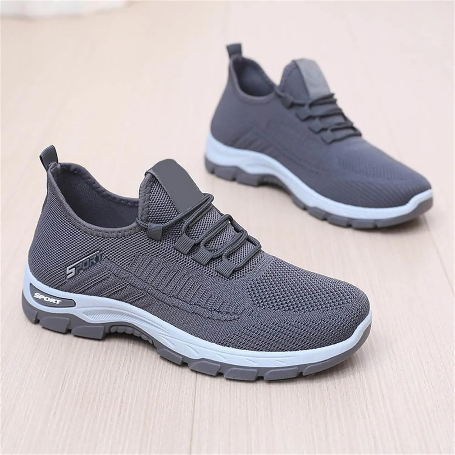Ortho Running Shoes for Women Men Plantar Fasciitis Orthopedic Sneakers,Lightweight Breathable Mesh Knitted Hiking Shoes,Outdoor Arch Support Tennis Athletic Non Slip Sneakers with Wide Toe Box