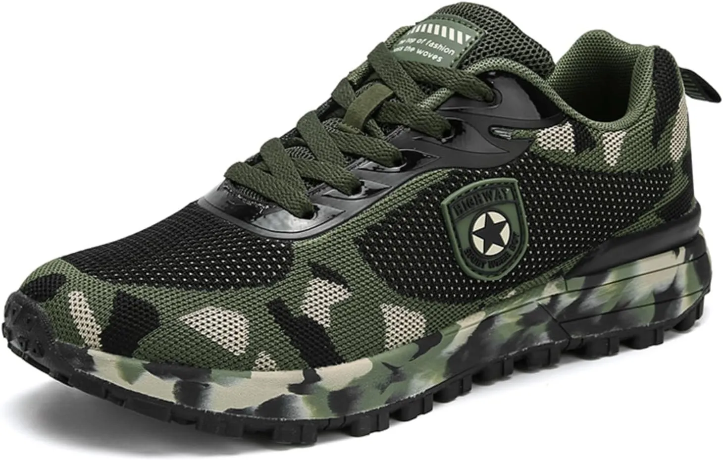 Outdoor Sports Cross-Country Running Hiking Shoes Leisure Breathable Non-Slip wear-Resistant Training Camouflage Shoes