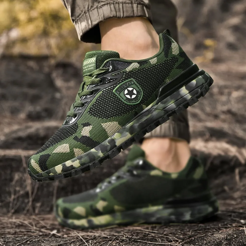 Outdoor Sports Cross-Country Running Hiking Shoes Leisure Breathable Non-Slip wear-Resistant Training Camouflage Shoes