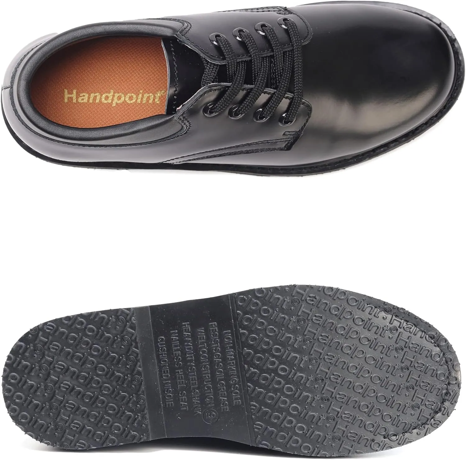 Oxford Men's Black Slip Resistant Durable Fashion Breathable EH Work Shoe 82102