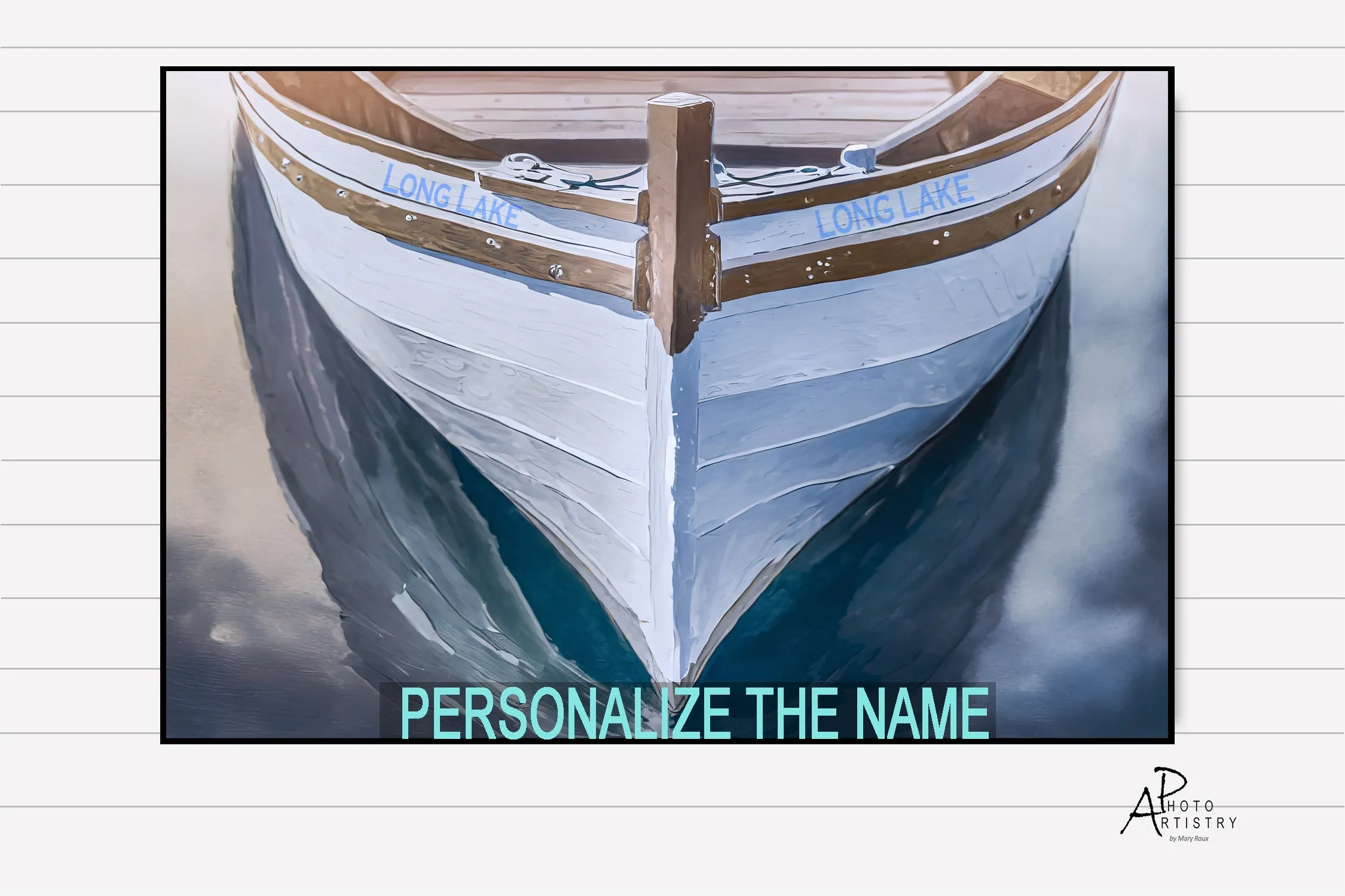 Painted Lake Boat - Personalized