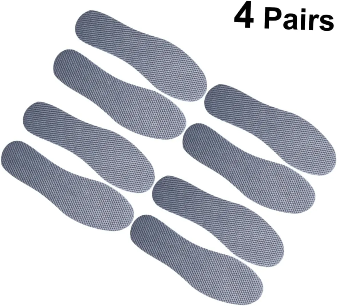 PartyKindom Men's Mesh Breathable Insoles 4 Pack Gel Inserts for Shoes Absorption Insoles for Sports Arch Support Comfortable Sole Padding