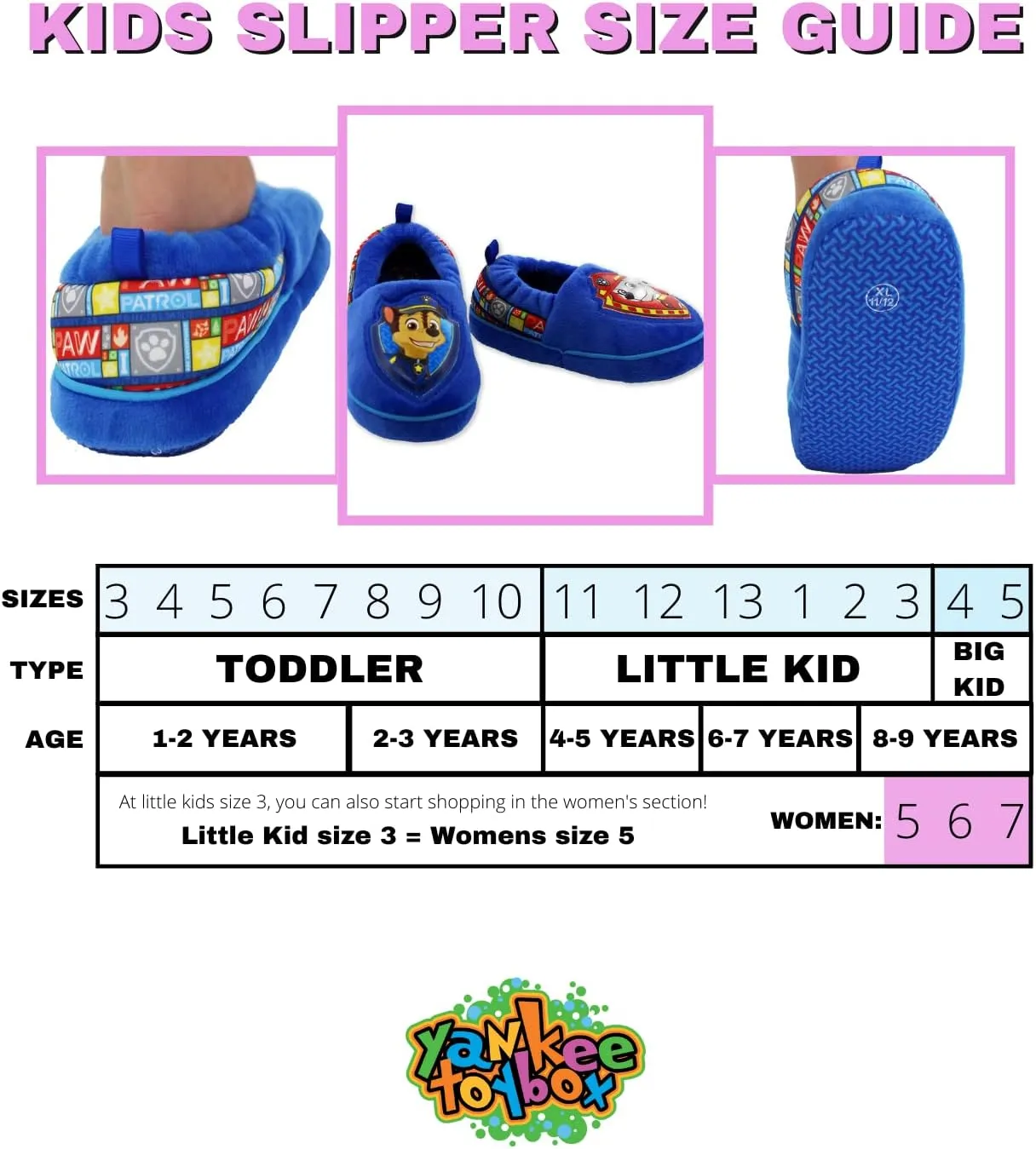 Paw Patrol Boys Girls Aline Slippers (Toddler/Little Kid)