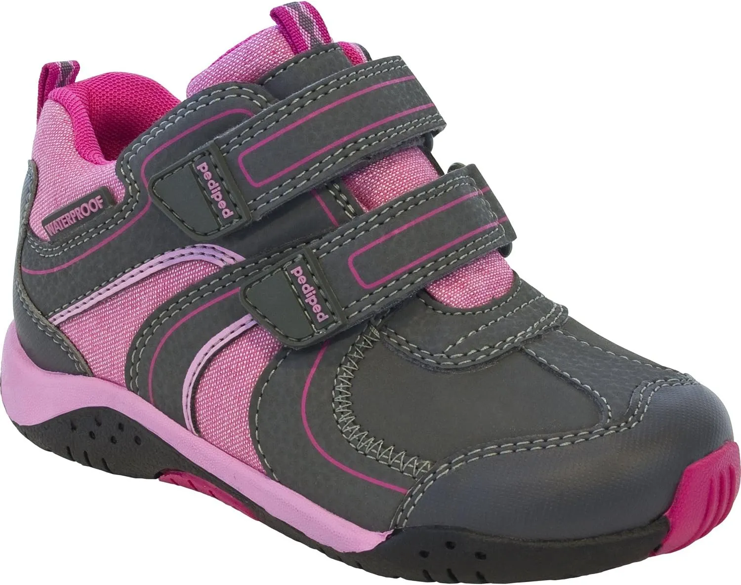 pediped Flex Boulder Shoe (Little Kid/Toddler),Charcoal,22 EU(6-6.5 US Toddler)