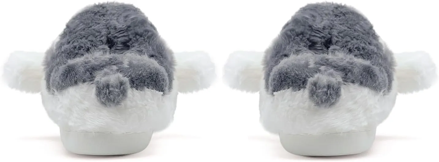 Penguins Animal Slippers for Women and Men, Cute Penguinslippers Fuzzy Fluffy Comfy Plush Winter Woman Preppy Funny Furry Pillow Cloud Home Bedroom House Slipper Shoes for Indoor Outdoor