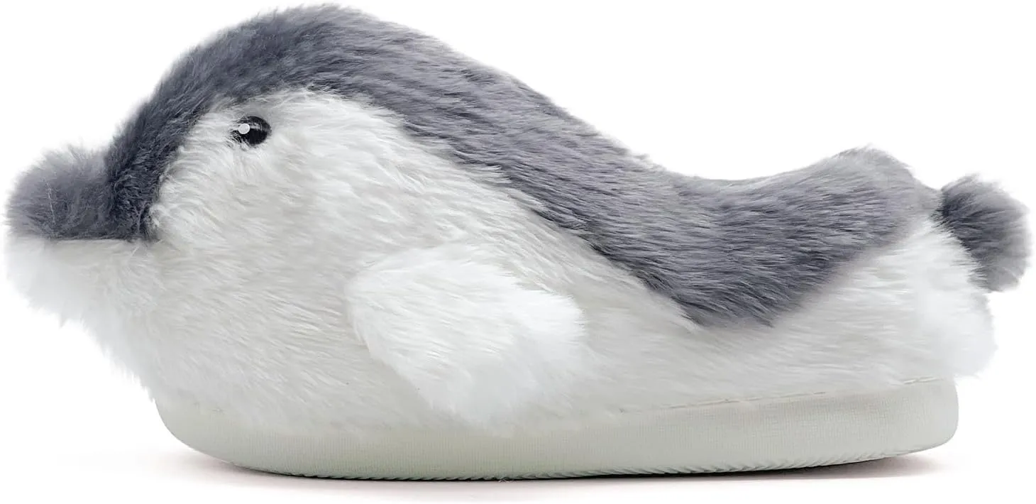 Penguins Animal Slippers for Women and Men, Cute Penguinslippers Fuzzy Fluffy Comfy Plush Winter Woman Preppy Funny Furry Pillow Cloud Home Bedroom House Slipper Shoes for Indoor Outdoor