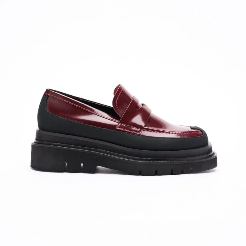 PENNY LOAFER POLISHED BURGUNDY 光皮樂福鞋 內外增高63mm 樂福鞋推薦