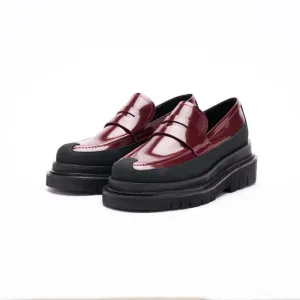PENNY LOAFER POLISHED BURGUNDY 光皮樂福鞋 內外增高63mm 樂福鞋推薦