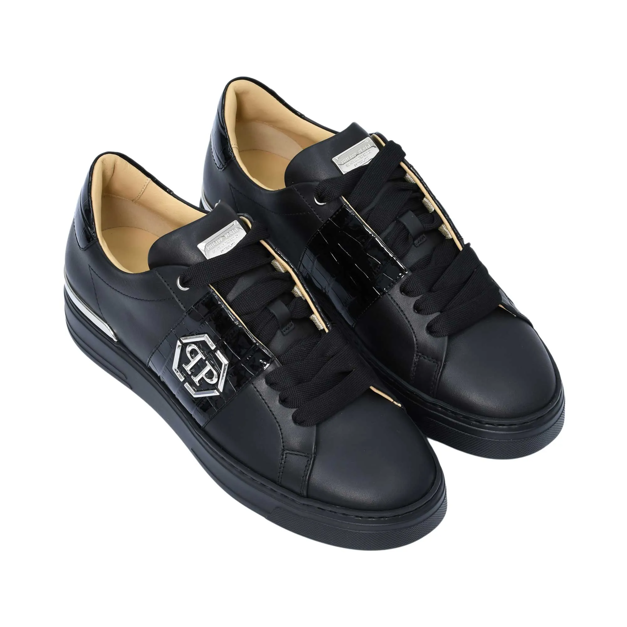 Philipp Plein Men's Leather Lo-Top Sneaker