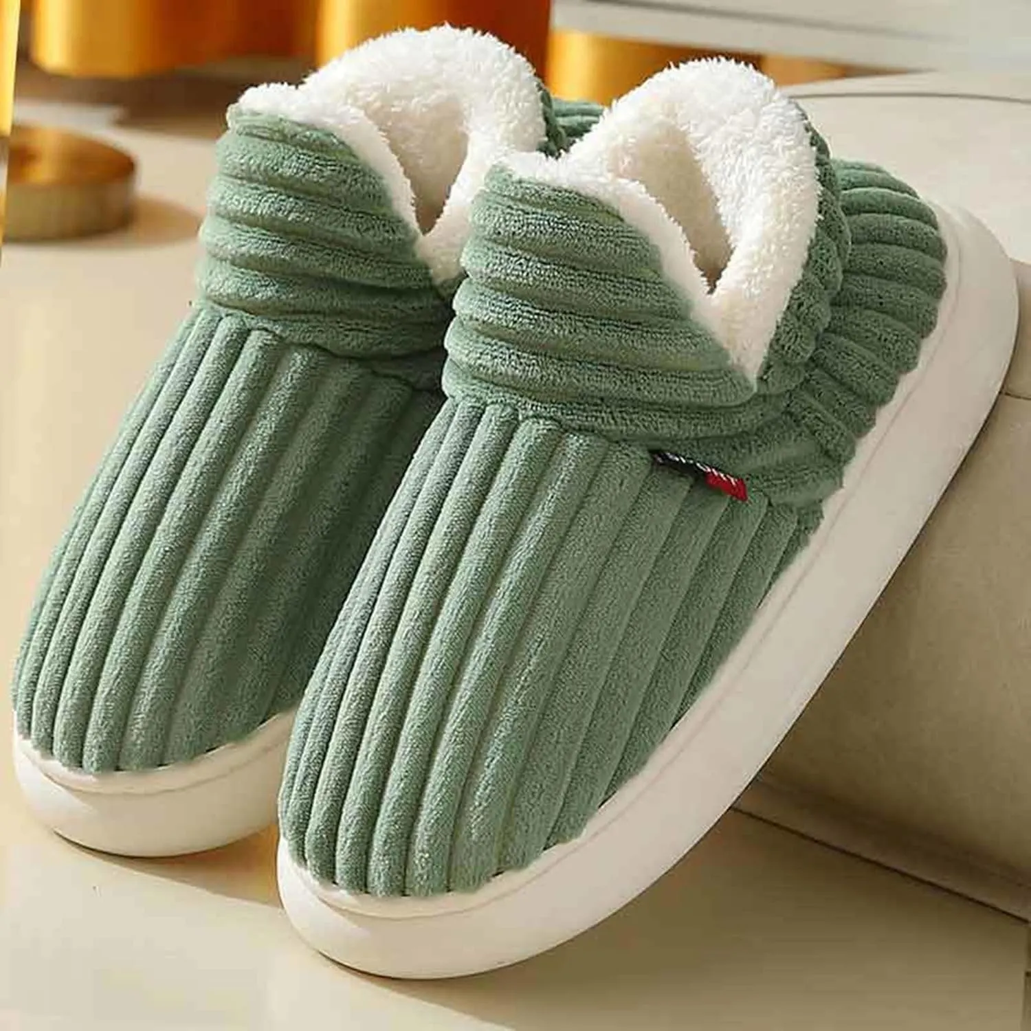 Pluffi Slipper Booties Women Pluffi Cozy Stylish Slipper Winter Fuzzy Warm Thick-Soled Plush House Slides Men Women