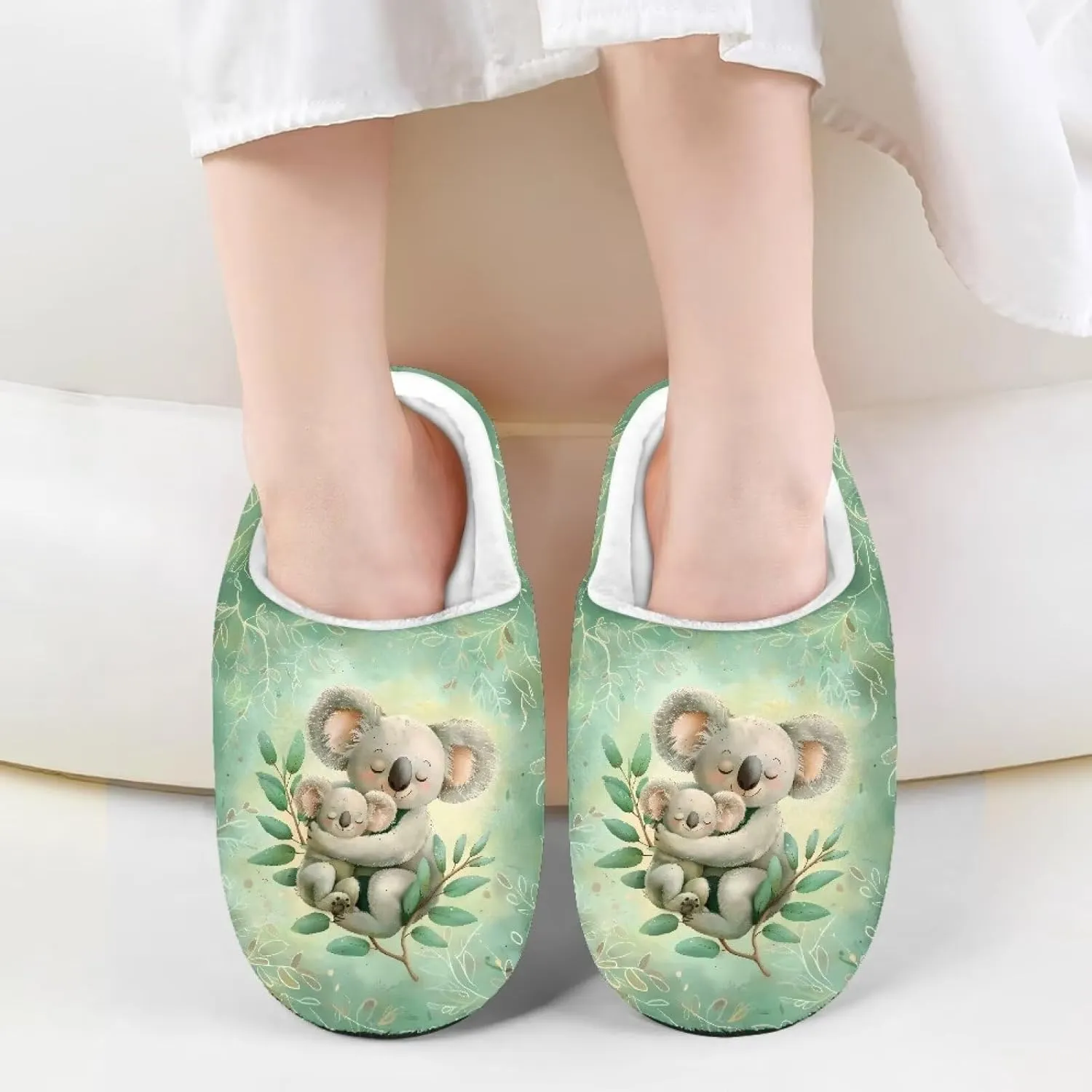 Plush Slippers for Kids Anti-slip Plush Slippers Warm House Slippers Cozy Bedroom Slippers House Shoes