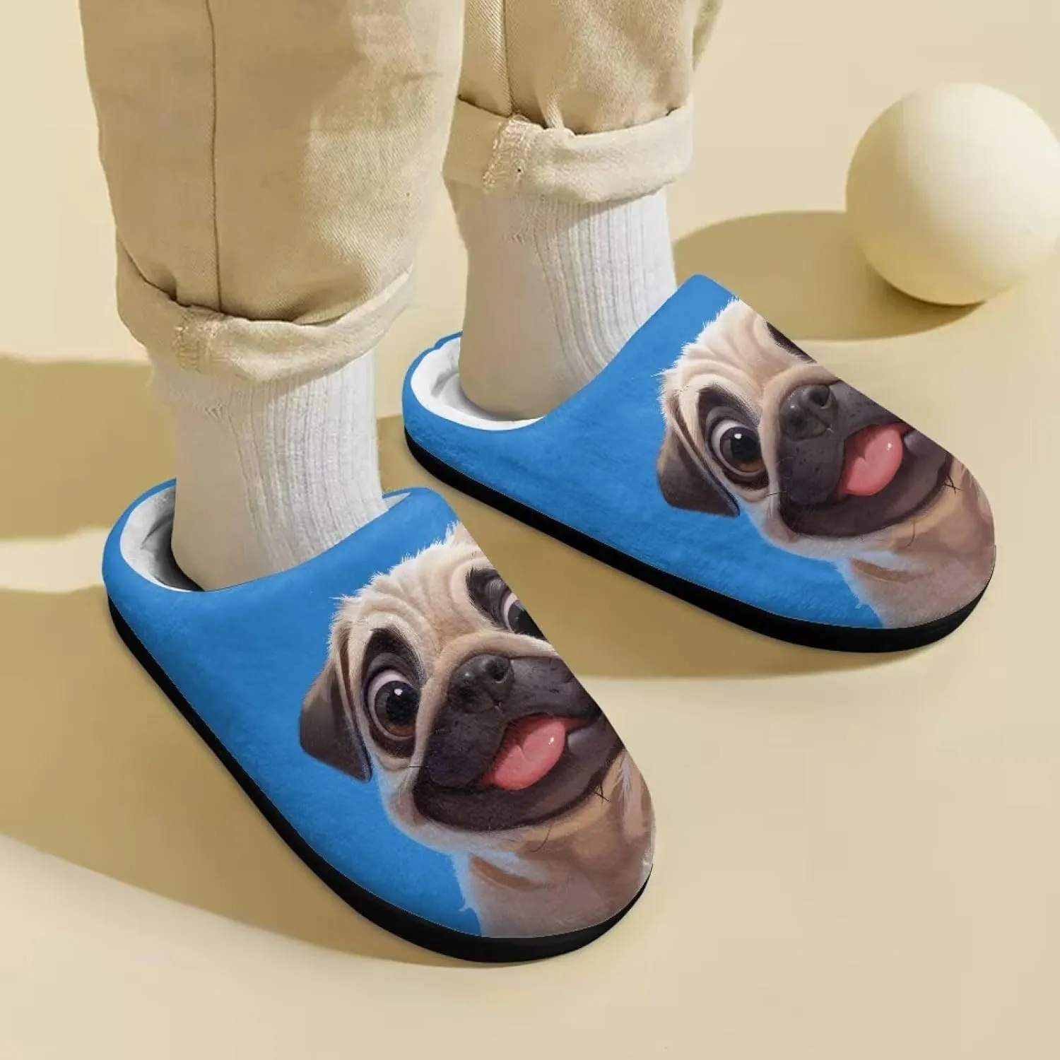 Plush Slippers for Kids Anti-slip Plush Slippers Warm House Slippers Cozy Bedroom Slippers House Shoes