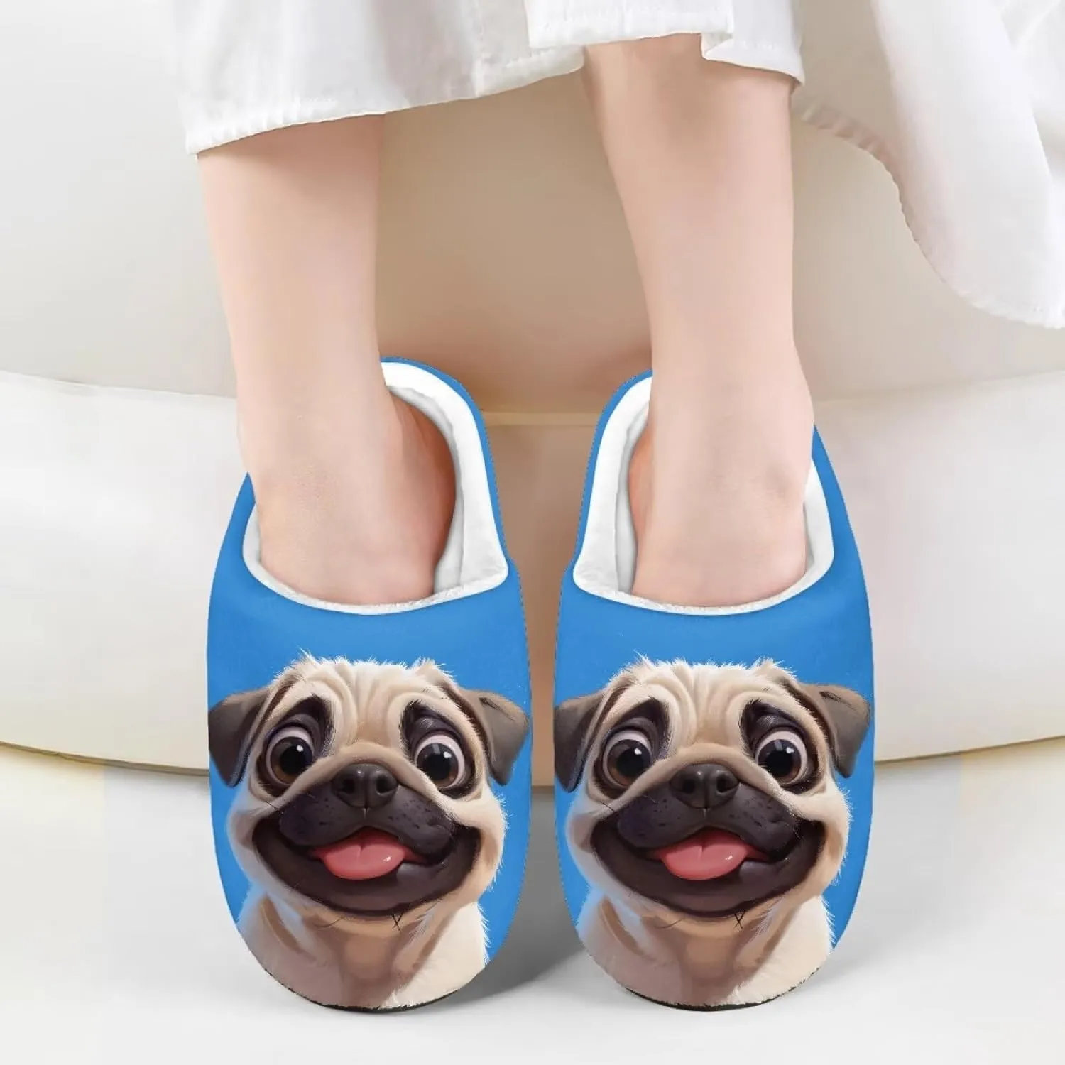 Plush Slippers for Kids Anti-slip Plush Slippers Warm House Slippers Cozy Bedroom Slippers House Shoes