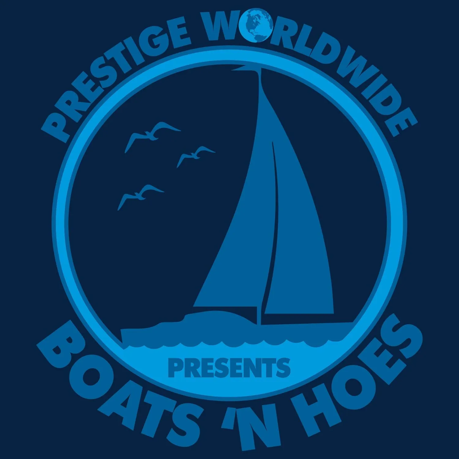 Prestige Worldwide Presents - Funny Summer Boating T Shirt