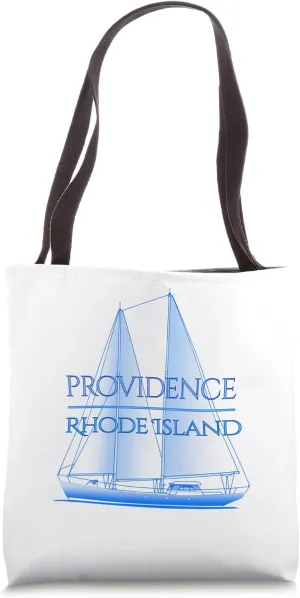 Providence Rhode Island Coastal Nautical Sailing Sailor Tote Bag