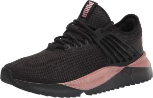 PUMA Women's PACER FUTURE LUX Sneaker, Puma Black-Rose Gold, 11