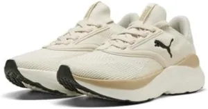 PUMA Women's Softride Mayve WN's Street Running Shoe, Alpine Snow Warm White PUMA Black, 5 Women