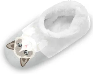 Ragdoll Kitty Slippers for Kids Cute Cat Home House Fuzzy Slipper Indoor Soft Plush Fleece Non Slip Casual Shoes for Boys Girls, XS