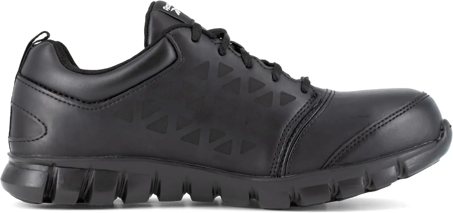 Reebok Men's Rb4047 Sublite Cushion Work Safety Athletic Alloy Toe Shoe Black