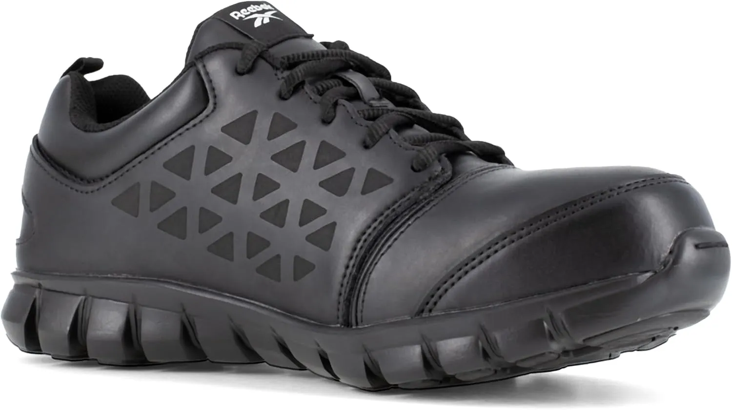 Reebok Men's Rb4047 Sublite Cushion Work Safety Athletic Alloy Toe Shoe Black