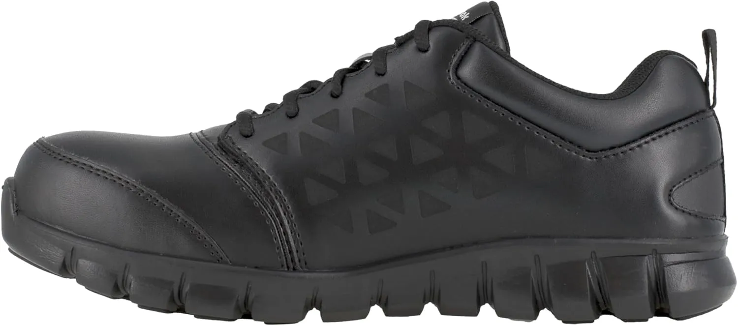 Reebok Men's Rb4047 Sublite Cushion Work Safety Athletic Alloy Toe Shoe Black