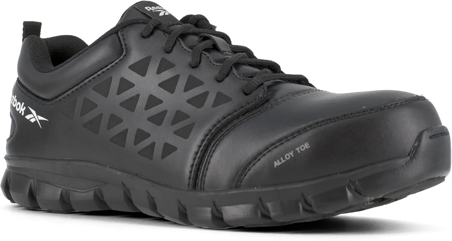 Reebok Men's Rb4047 Sublite Cushion Work Safety Athletic Alloy Toe Shoe Black